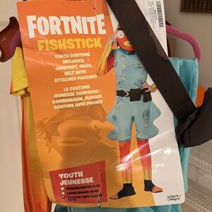 Halloween costume Fortnite fish stick youth costume size extra large